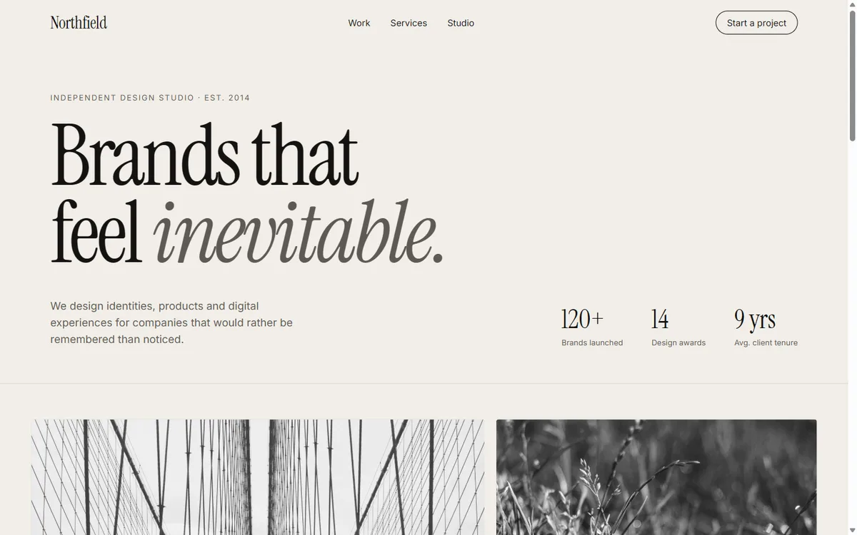 Northfield agency website template